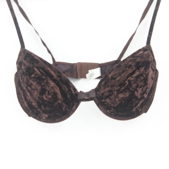 Victoria's Secret Vintage Bra 36D Padded Underwire VS 90s style brown - Picture 3 of 7